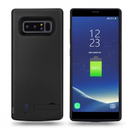 MPTECK @ Ultra Fin Noir Coque Batterie Externe 6500mAh 6.3 pouces Haute Capacité Power Case Etui Housse Batterie de secours R