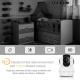 Hommie Caméra de Surveillance 1080P HD WiFi 2,4 GHz, Caméra IP en Temps Réel avec Audio Bidirectionnel, Vision Nocturne et Dé