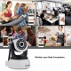 Caméra IP Surveillance WiFi Intérieur sans Fil 720P Caméra Bébé avec Vision Nocturne et Détection de Mouvement