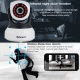 Caméra IP Surveillance WiFi Intérieur sans Fil 720P Caméra Bébé avec Vision Nocturne et Détection de Mouvement