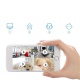 Caméra cachée par WiFi, Mini caméra de sécurité sans Fil 1080P Mini avec la détection de Mouvement, contrôle dapplication po