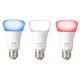 Philips Hue Kit de démarrage White and Color Ambiance 3 x E27 10 W [pont et interrupteur avec variateur inclus] - Fonctionne 