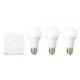 Philips Hue Kit de Démarrage Blanc avec 2 x E27 9 W [pont inclus] - Fonctionne avec Alexa