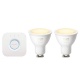 Philips Hue Pack de 2 ampoules connectées White ambiance GU10 - Fonctionne avec Alexa